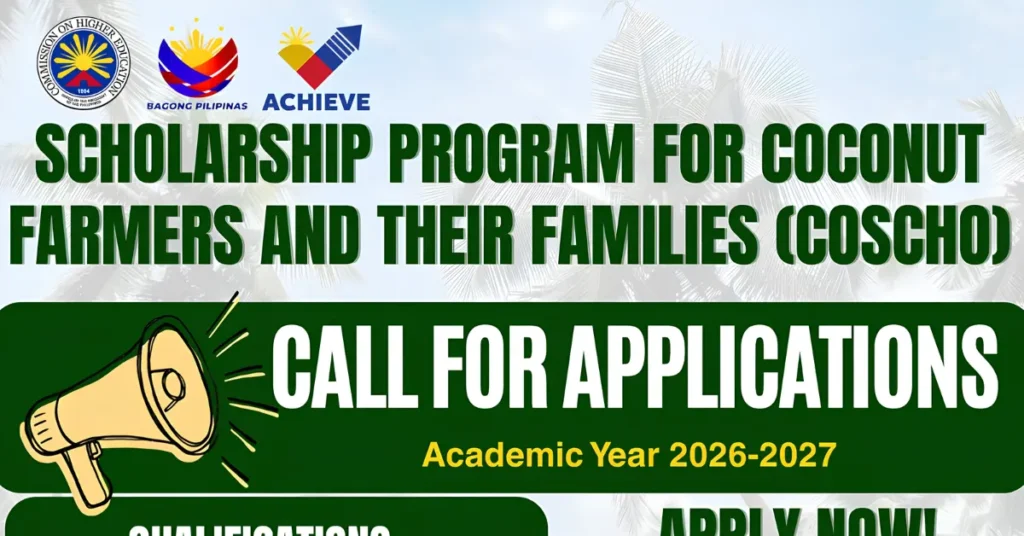 CHED CoScho Scholarship 2026